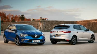 La Mégane GT (en bleu) chapeaute actuellement la gamme nouvelle Mégane avec une puissance de 205ch. La future génération de Mégane RS affichera elle 300ch.