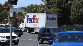 Camion de livraison FedEx (image d'illustration)