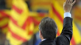 Le chef de file nationaliste Artur Mas lors de son dernier meeting de campagne