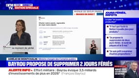Budget 2026: "La première des priorités, c'est celle de la sécurité", assure Amélie de Montchalain
