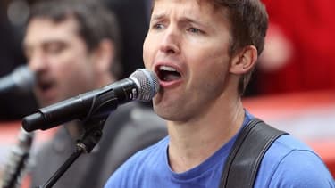 James Blunt en live pour l'émission Today de NBC, en septembre 2013