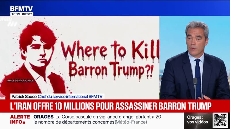 Dans une vidéo, l'Iran offre 10 millions de dollars pour assassiner Barron Trump, le fils de Donald Trump