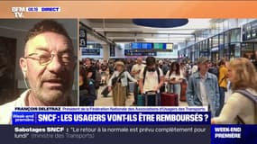 Sabotages des lignes SNCF: "Ç'est très très compliqué de se faire rembourser" pour les usagers touchés