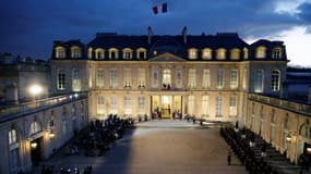 Le palais de l'Élysée, résidence présidentielle, le 16 février 2024.