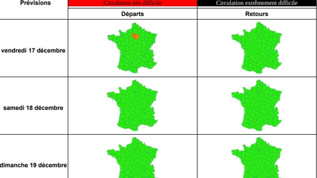 Week-end très "vert" sur les routes de France, bonnes vacances à tous !