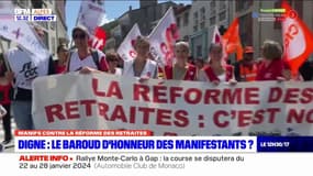 Retraites: une manifestation contre la réforme à Digne-les-Bains