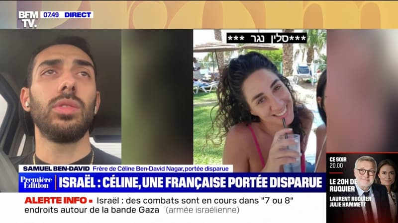 Le frère de Céline Ben-David Nagar, une Franco-israélienne disparue après l'attaque du Hamas en Israël, témoigne sur BFMTV