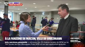 À Mâcon, la ville de naissance d'Antoine Griezmann, l'ambiance monte dans la fan zone