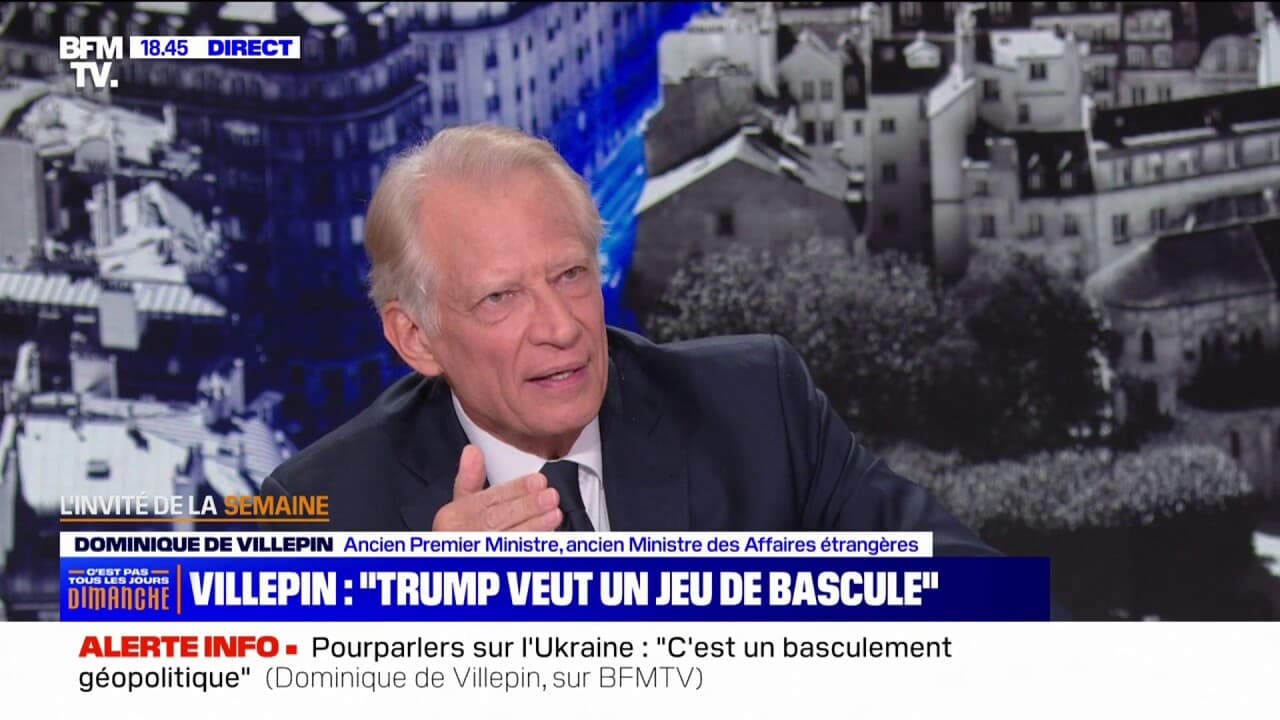 Dominique de Villepin dénonce "une poussée sécuritaire identitaire vers
