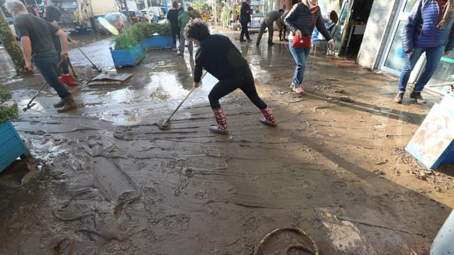 Inondations à Mandelieu-La-Napoule