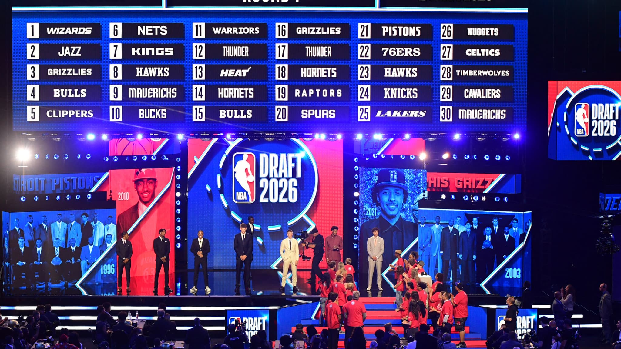 Draft NBA 2026: le classement complet du premier tour