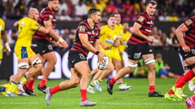 Thomas Ramos lors du match Clermont-Toulouse (24-34, Top 14), le 7 septembre 2025