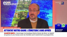 Basilique Notre-Dame à Nice: trois ans après l'attentat, père Franklin Parmentier témoigne de sa "tristesse" et de sa "recherche de la paix"