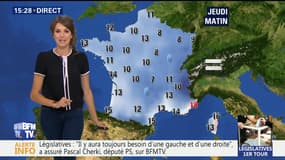 La météo pour ce jeudi 8 juin 2017