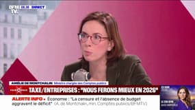 Budget: "2025 sera une année utile pour l'économie de notre pays", affirme Amélie de Montchalin