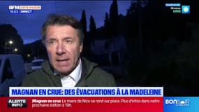 Magnan en crue: des évacuations à la Madeleine