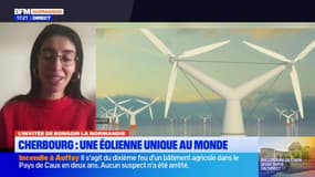 Cherbourg: une éolienne unique au monde