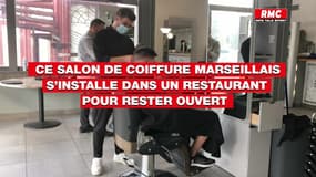 Un salon de coiffure marseillais s’installe dans un restaurant pour rester ouvert