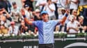 L'Australien Alex de Minaur après sa victoire sur Daniil Medvedev à Roland-Garros le 3 juin 2024