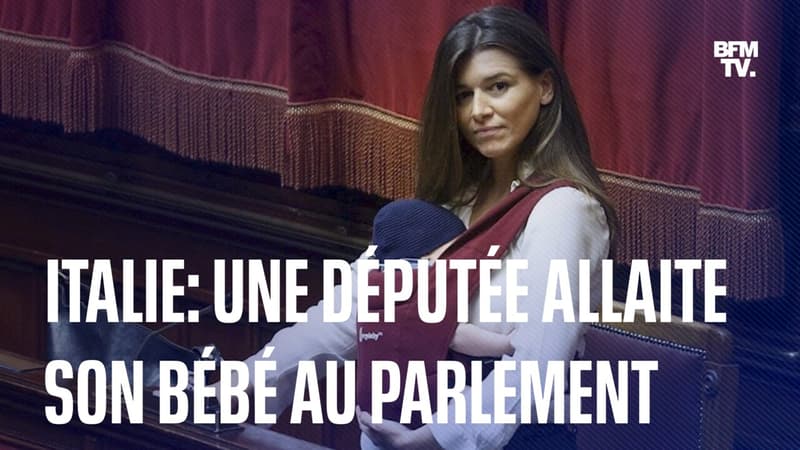 Pour la première fois, une députée italienne allaite son bébé au Parlement