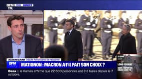 Remaniement: "Il faut saluer le travail qui a été fait [avec Élisabeth Borne], on attend de voir quelle sera la décision du président de la République", affirme Alexis Izard (Renaissance)