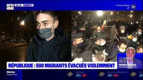 Paris: 500 migrants violemment évacués de la place de la République