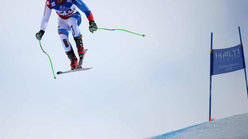 Le Suisse Carlo Janka à l'entraînement à Schaldming