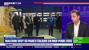 Macron veut 50 parcs éoliens en mer pour 2050 