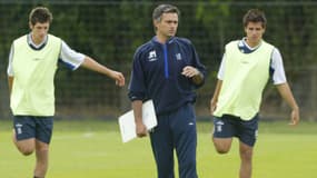 José Mourinho à l'entraînement de Chelsea, le 5 juillet 2004