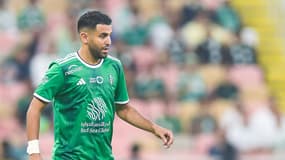Riyad Mahrez avec Al-Ahli en mars 2024.