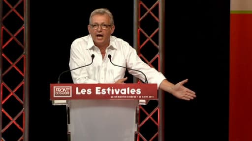 Pierre Laurent aux Estivales du Front de gauche, dimanche dernier.