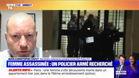Policier recherché après la découverte d’une femme morte: "Il a son arme de service avec lui", d'après Jean-Christophe Couvy du syndicat Unité SGP Police FO
