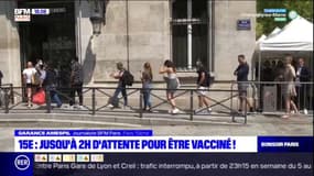 Vaccination: jusqu'à 2h d'attente dans un centre du 15e arrondissement