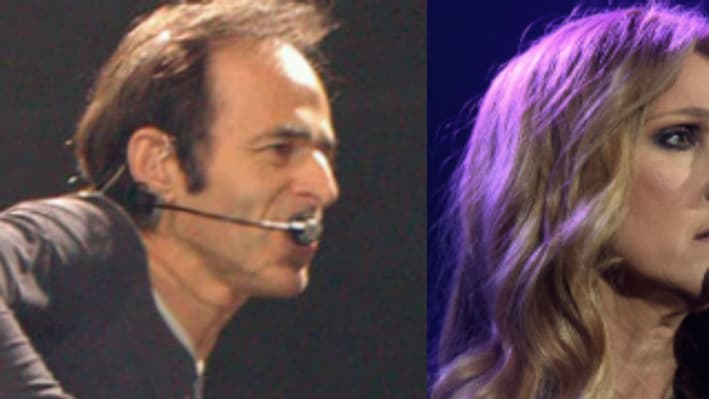 Jean-Jacques Goldman, Céline Dion et Johnny Hallyday 