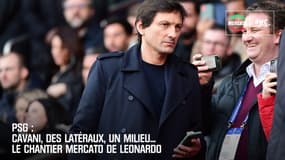 PSG : Cavani, des latéraux, un milieu... Le chantier mercato de Leonardo