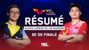 Résumé : Alexis Lebrun peut-il faire tomber le meilleur joueur du moment : Lin Shidong ? (Finals Fukuoka)