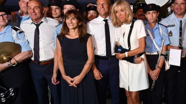 Emmanuel et Brigitte Macron, le 17 août 2019 à Bormes-les-Mimosas