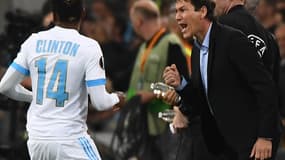 Clinton Njie et Rudi Garcia