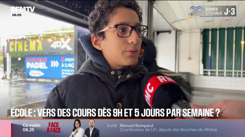 École: vers des cours dès 9h cinq fois par semaine?