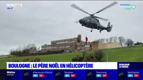 Boulogne-sur-Mer: les enfants ont reçu la visite du père Noël en hélicoptère