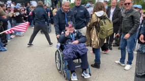 Les vétérans ont été accueillis chaleureusement à Colleville-sur-Mer.