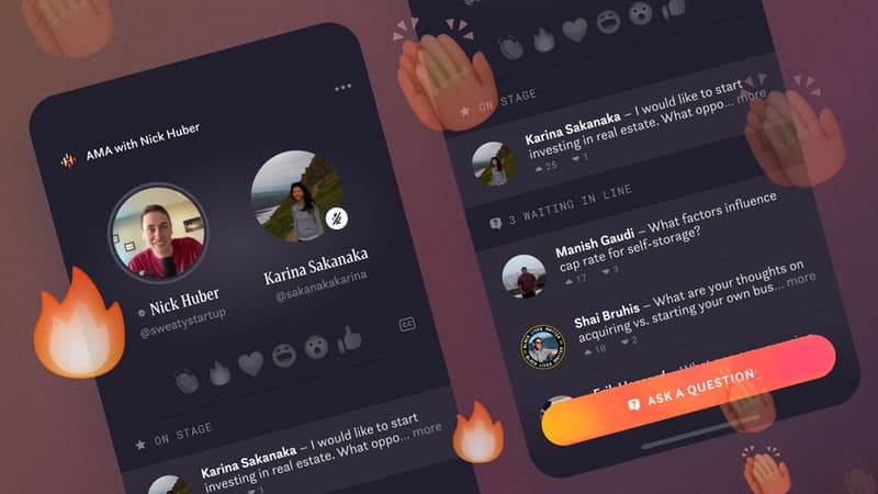 Capture d'écran de l'application Hotline, de Facebook