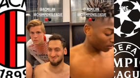 Serie A : Milan fête son retour en Champions League avec une mise en scène dans le vestiaire