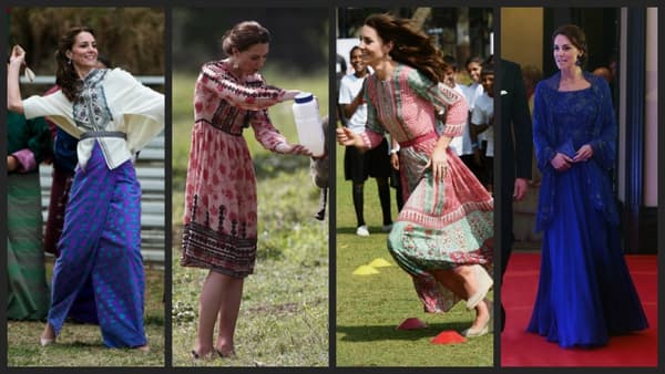 Kate Middleton lors de sa visite officielle en Inde