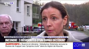 Mort de 3 résidentes dans l'incendie d'un Ehpad dans le Val-d'Oise: la ministre Charlotte Parmentier-Lecoq s'est rendue à Bouffémont