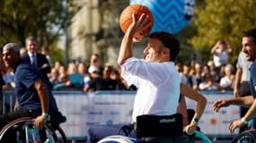 Jeux paralympiques - Emmanuel Macron, le 8 octobre 2023