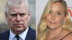 Une combinaison de photos créée le 12 janvier 2022, montrant le prince Andrew à Windsor le 11 avril 2021 et Virginia Giuffre à New York le 22 octobre 2019