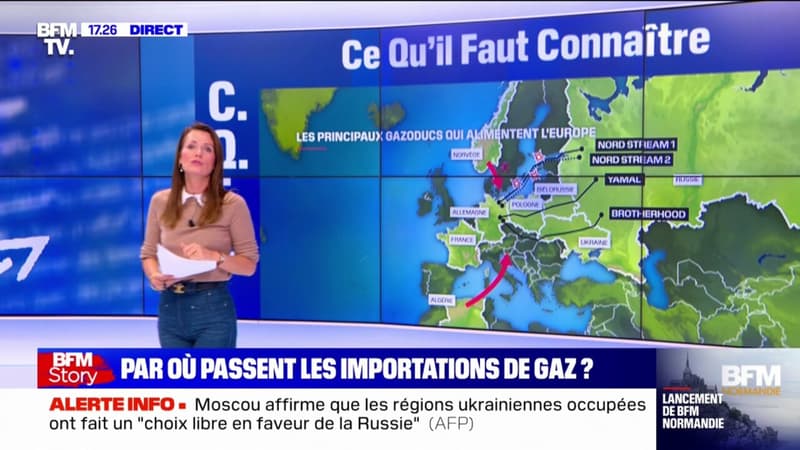 Quels sont les principaux gazoducs qui alimentent l'Europe?