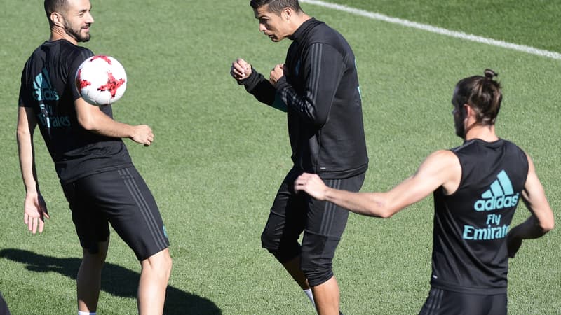 Karim Benzema, Cristiano Ronaldo et Gareth Bale