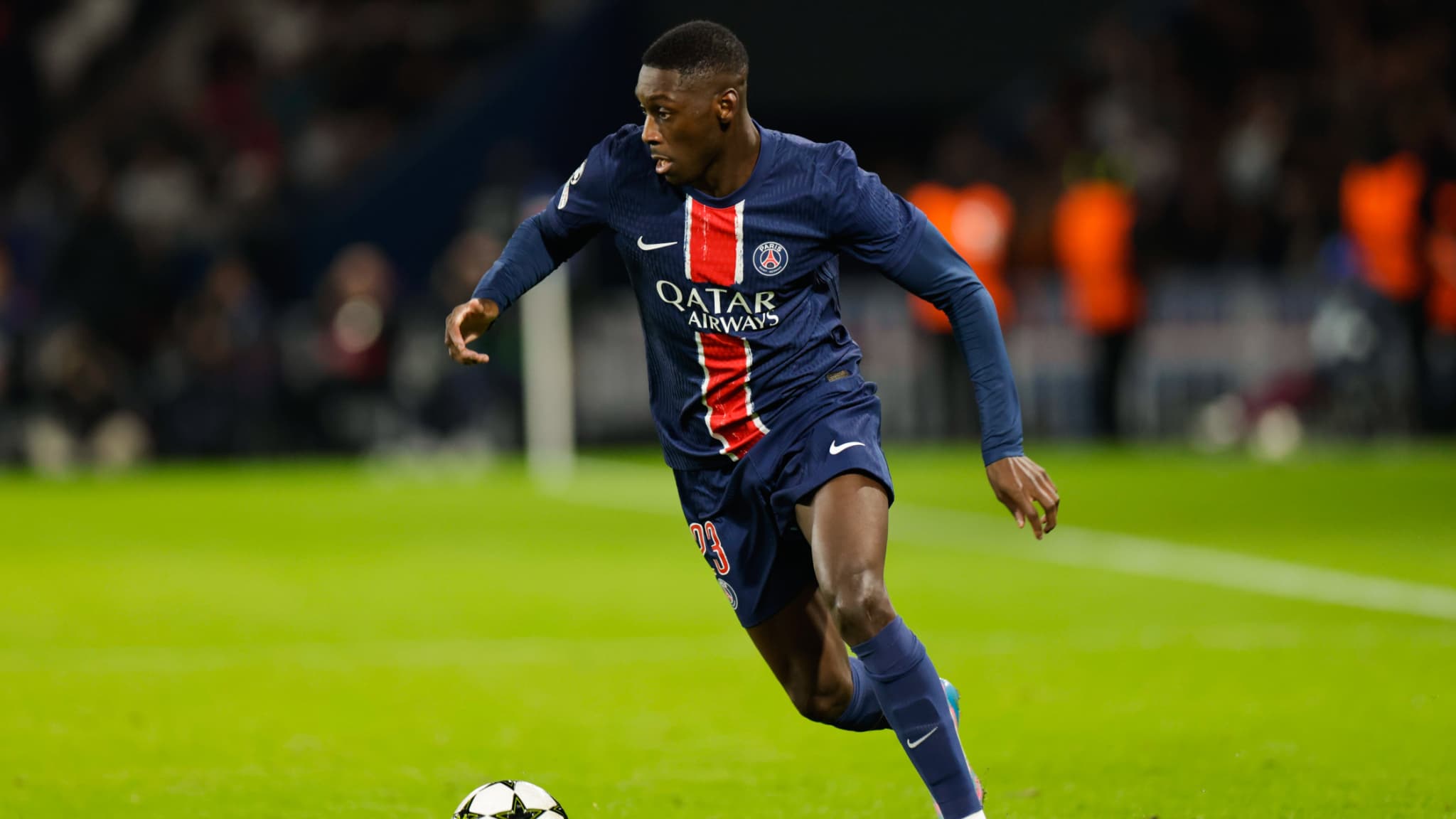 Randal Kolo Muani avec le PSG, le 22 octobre 2024